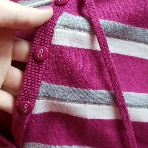 Sweater with a hoodie, sparkle material - Picture 4 of 4